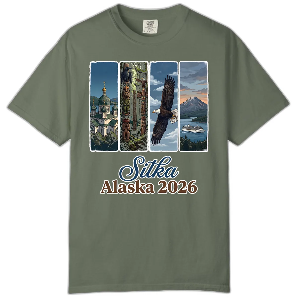Sitka Alaska 2026 Cultural Icons Comfort Color in Moss