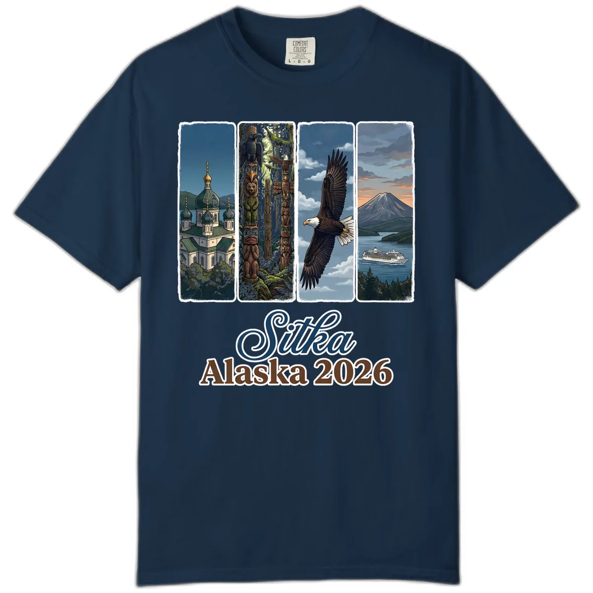Sitka Alaska 2026 Cultural Icons Comfort Color in True Navy