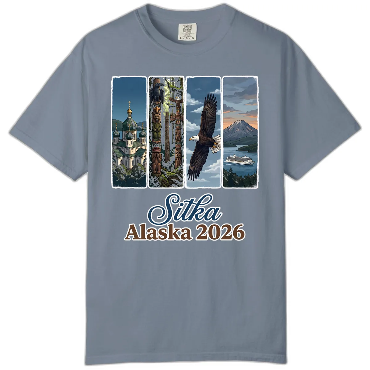 Sitka Alaska 2026 Cultural Icons Comfort Color in Blue Jean
