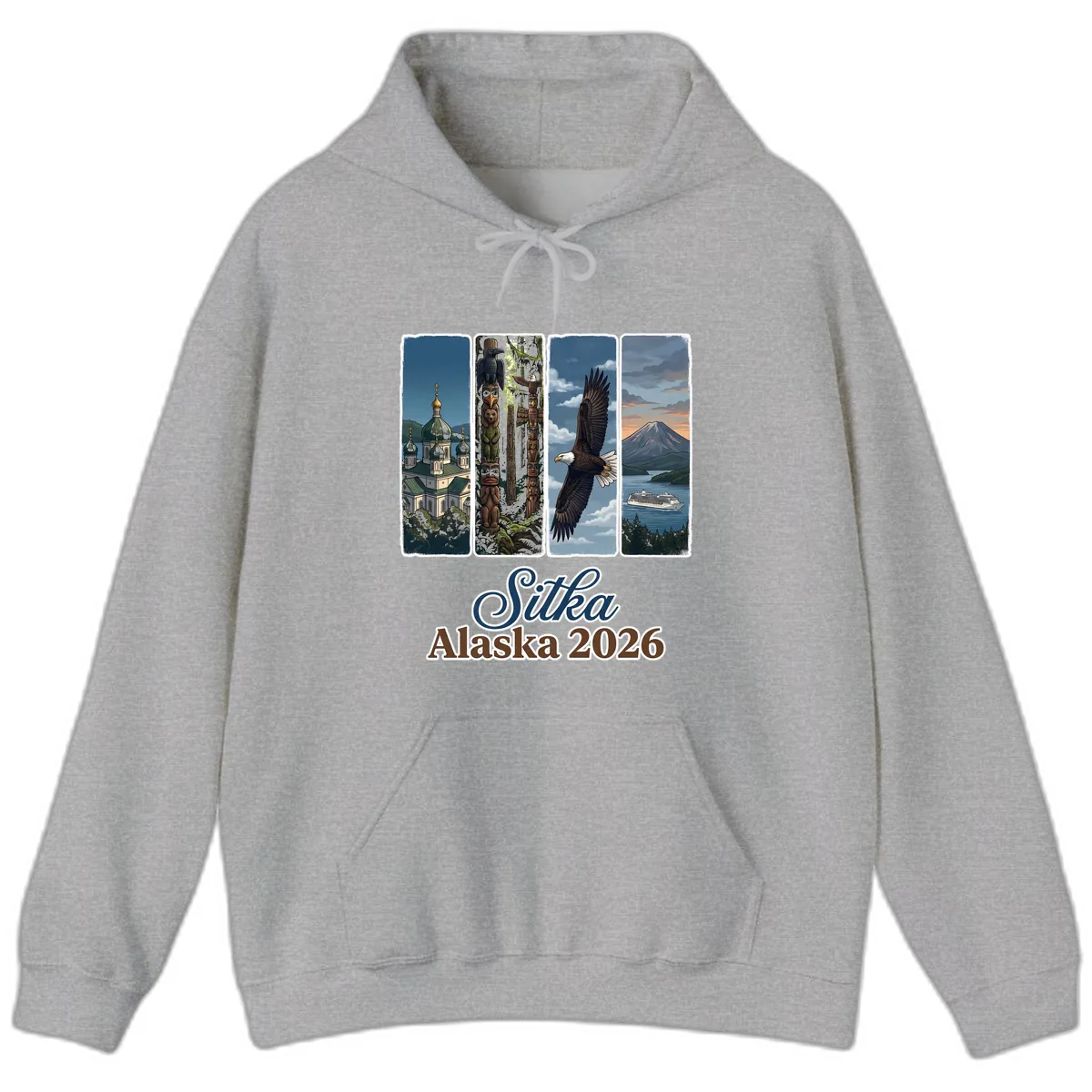 Sitka Alaska 2026 Cultural Icons Hoodie in Sport Grey