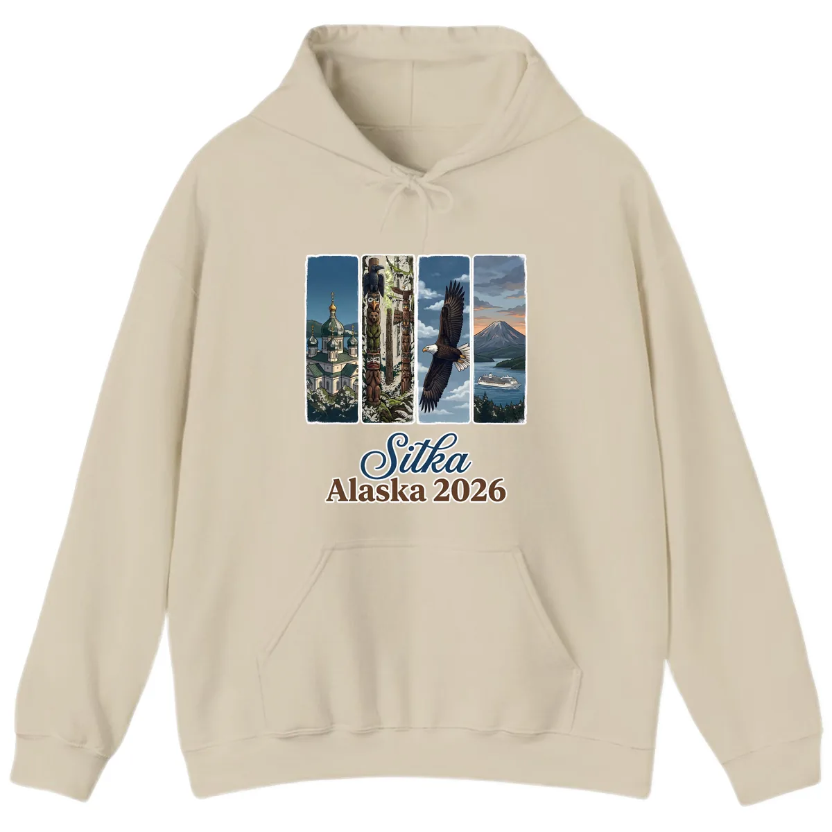 Sitka Alaska 2026 Cultural Icons Hoodie in Sand