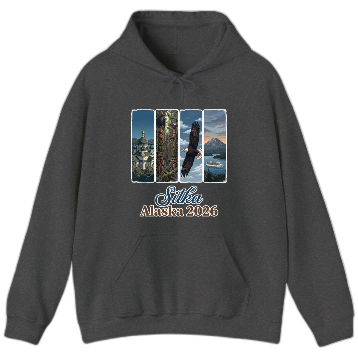 Sitka Alaska 2026 Cultural Icons Hoodie in Dark Heather