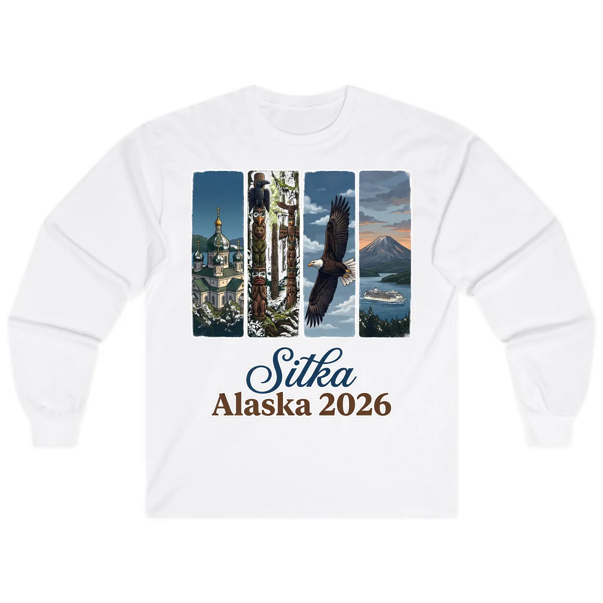 Sitka Alaska 2026 Cultural Icons Long Sleeve in White