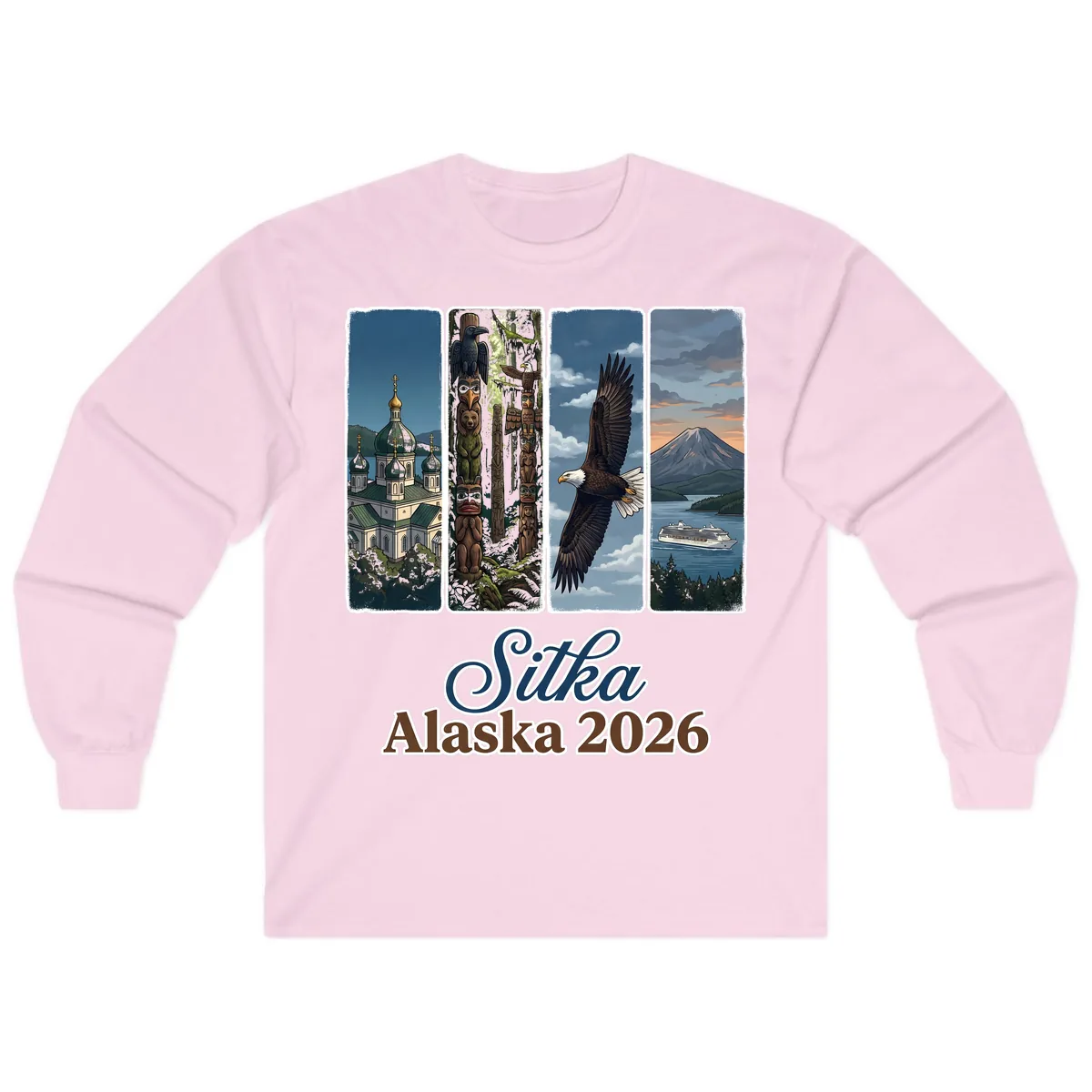 Sitka Alaska 2026 Cultural Icons Long Sleeve in Light Pink