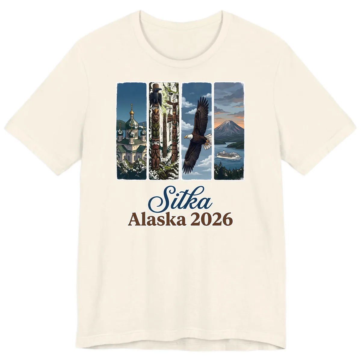 Sitka Alaska 2026 Cultural Icons Premium T-Shirt in Natural