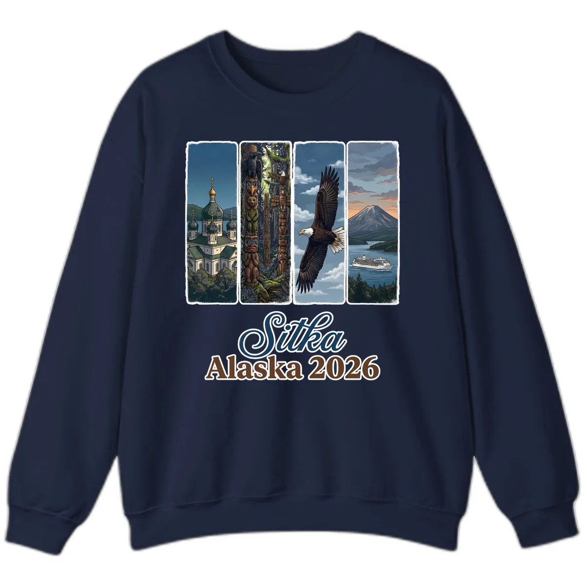 Sitka Alaska 2026 Cultural Icons Sweatshirt in Navy