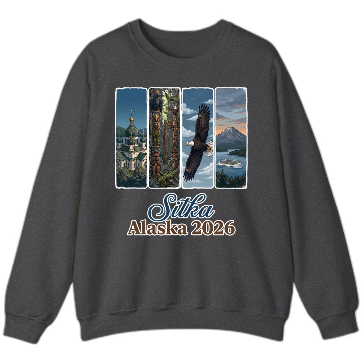 Sitka Alaska 2026 Cultural Icons Sweatshirt in Dark Heather