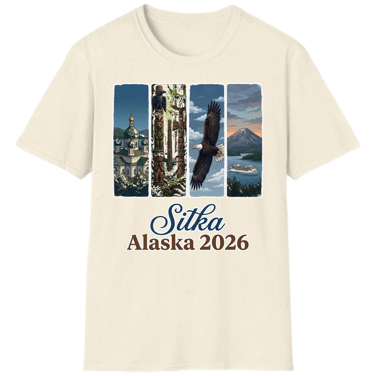 Sitka Alaska 2026 Cultural Icons T-Shirt in Natural