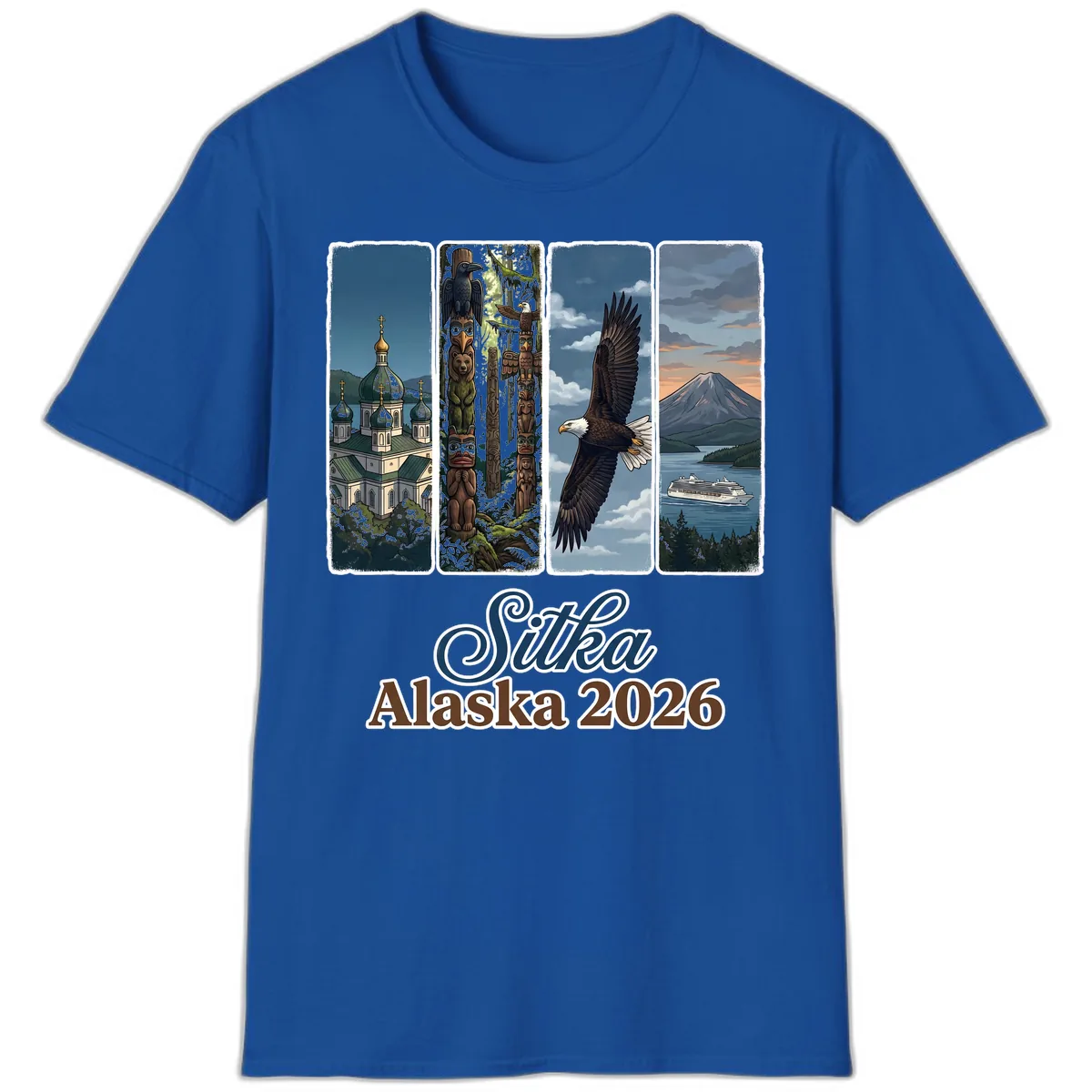 Sitka Alaska 2026 Cultural Icons T-Shirt in Royal