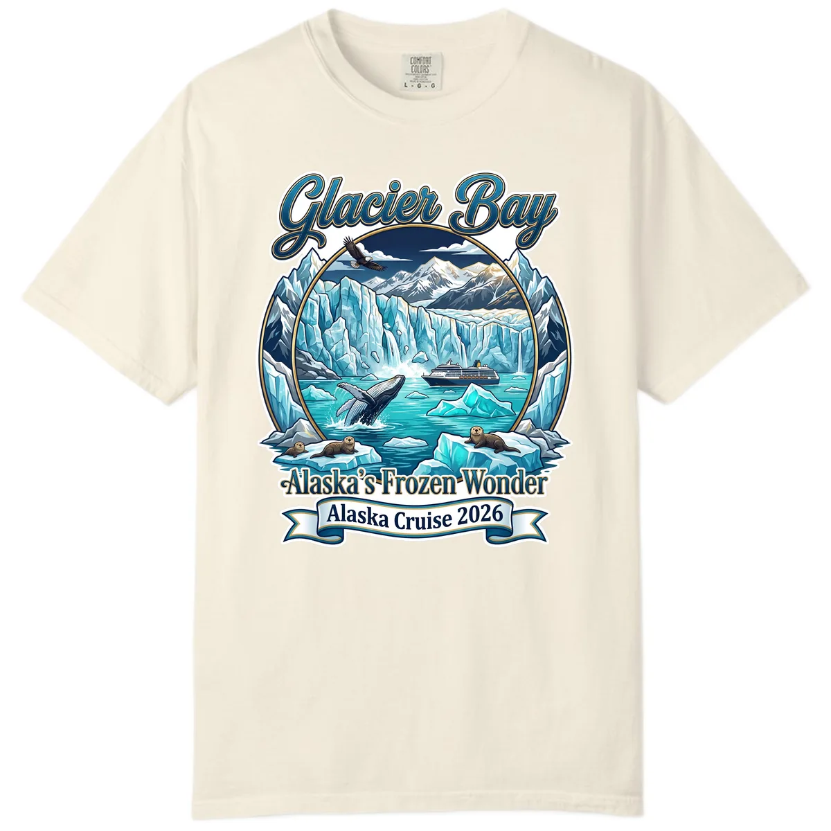 Glacier Bay Alaska's Frozen Wonder Comfort Color in Ivory