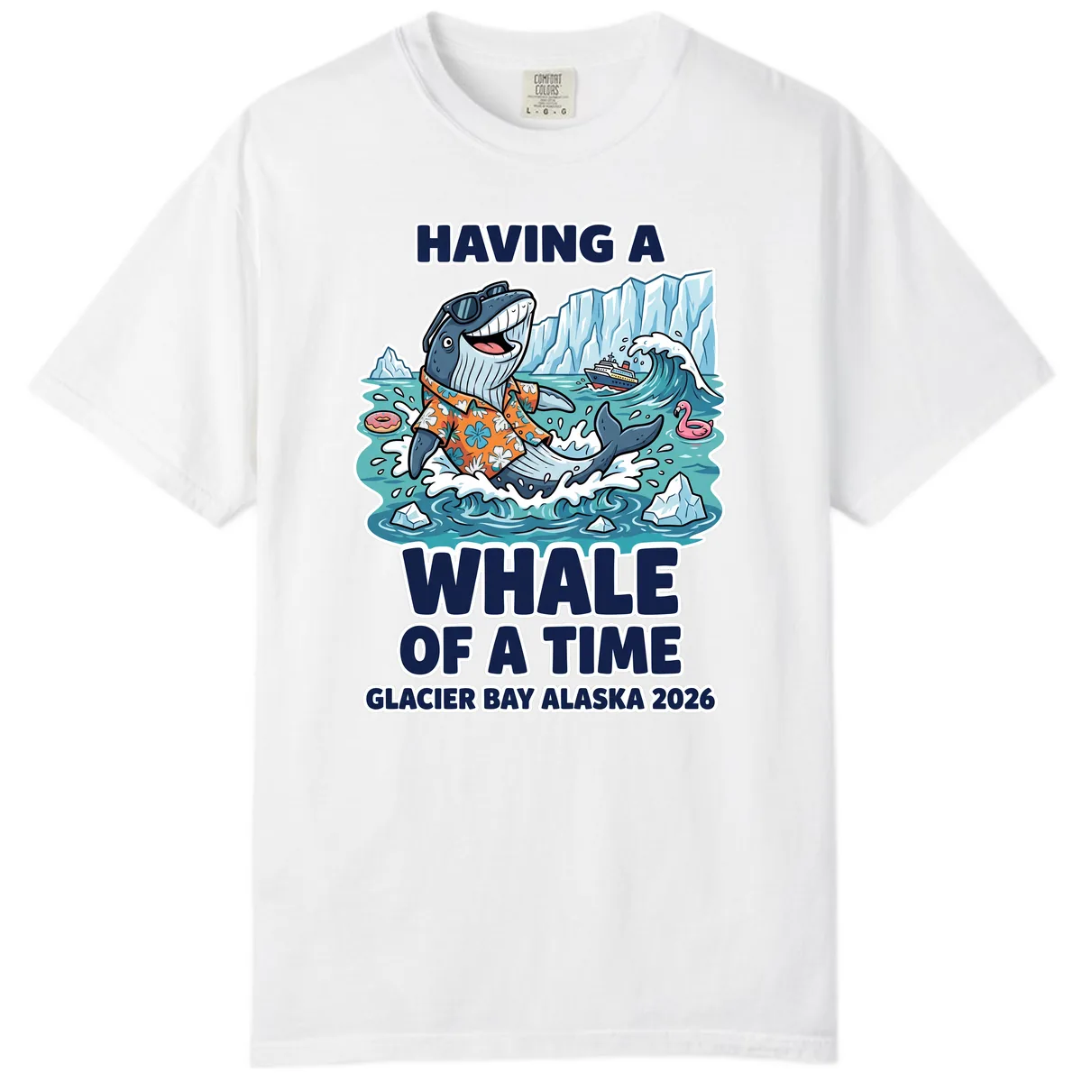 Having A Whale Of A Time Glacier Bay Comfort Color in White