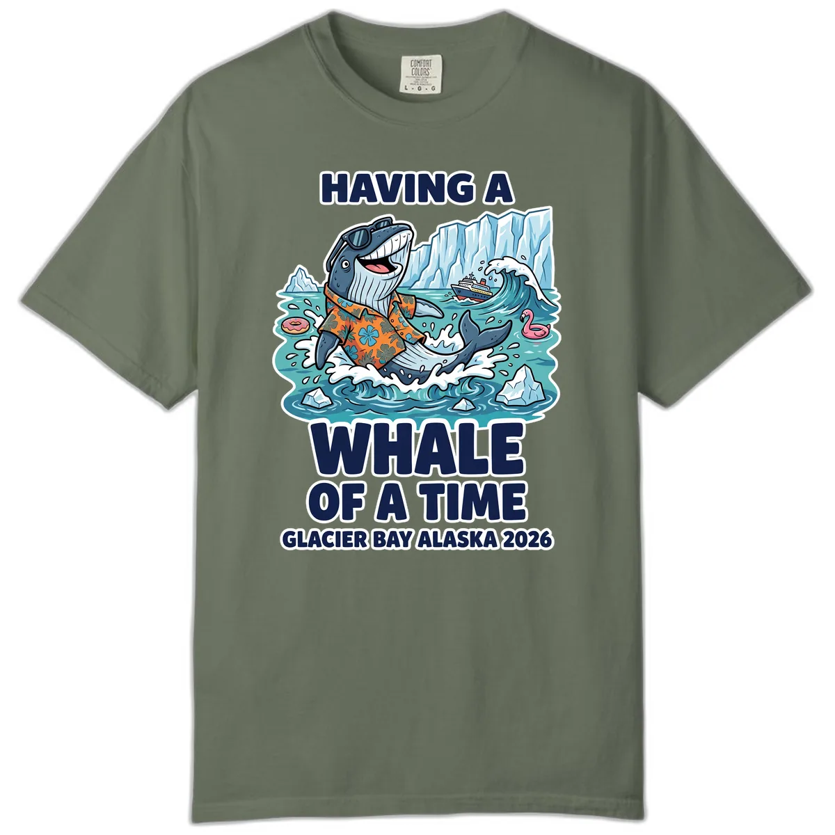 Having A Whale Of A Time Glacier Bay Comfort Color in Moss
