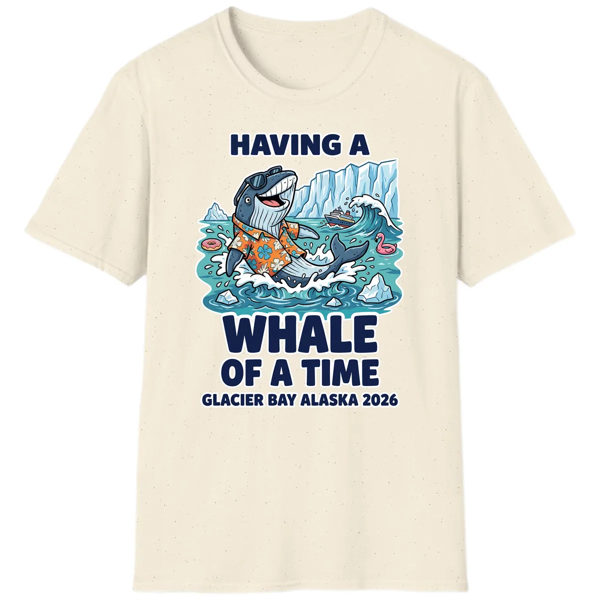 Having A Whale Of A Time Glacier Bay T-Shirt in Natural