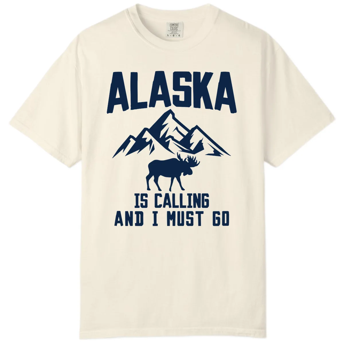 Alaska Is Calling Moose Mountains Comfort Color in Ivory