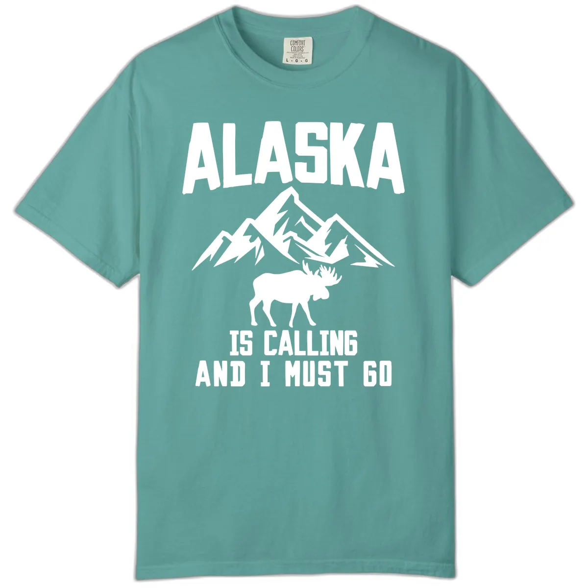 Alaska Is Calling Moose Mountains Comfort Color in Seafoam