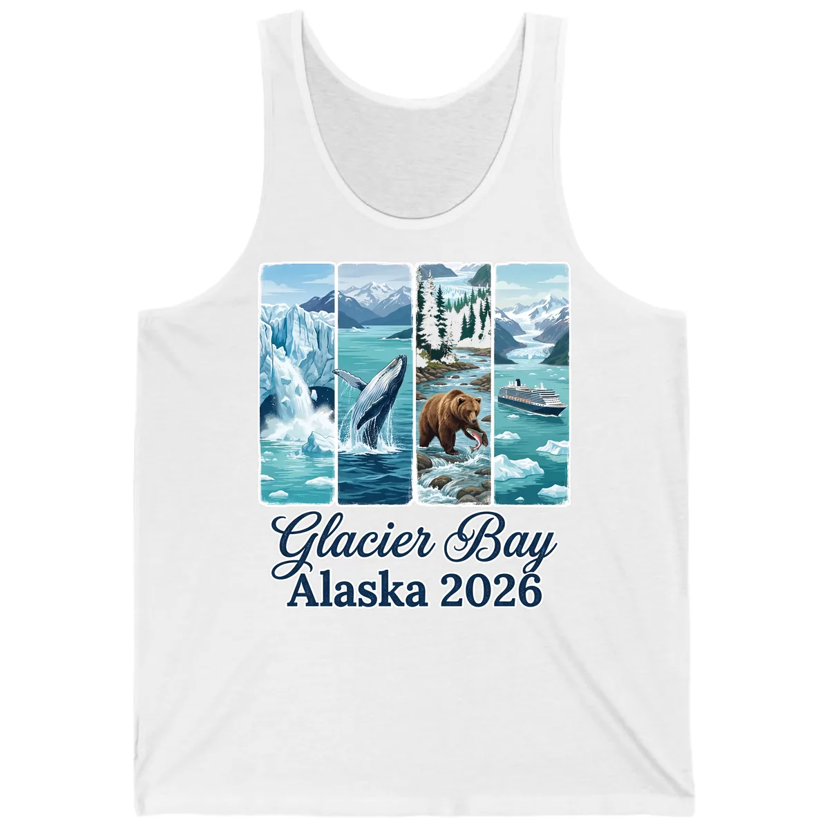 Glacier Bay Alaska 2026 Adventure Tank in White