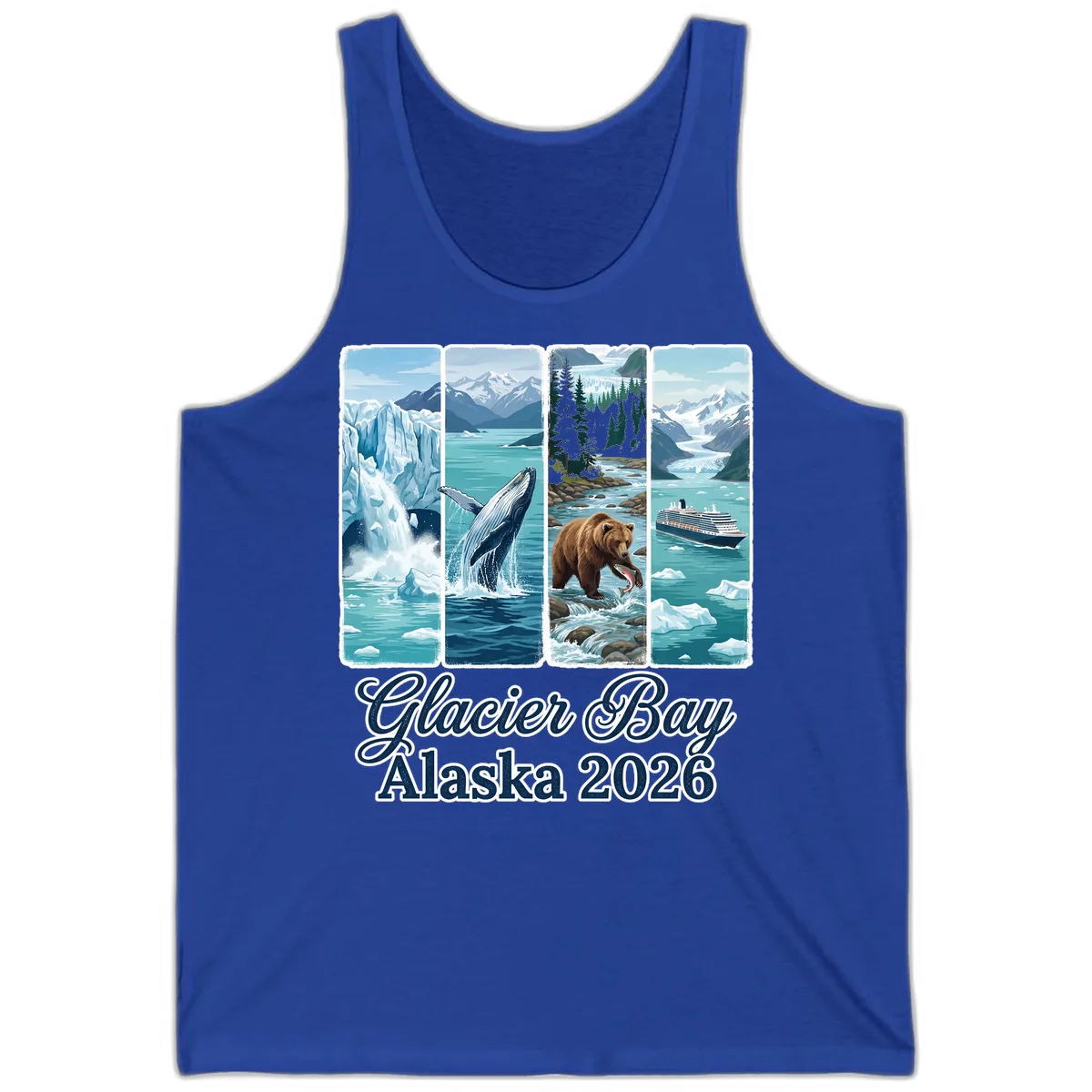 Glacier Bay Alaska 2026 Adventure Tank in True Royal