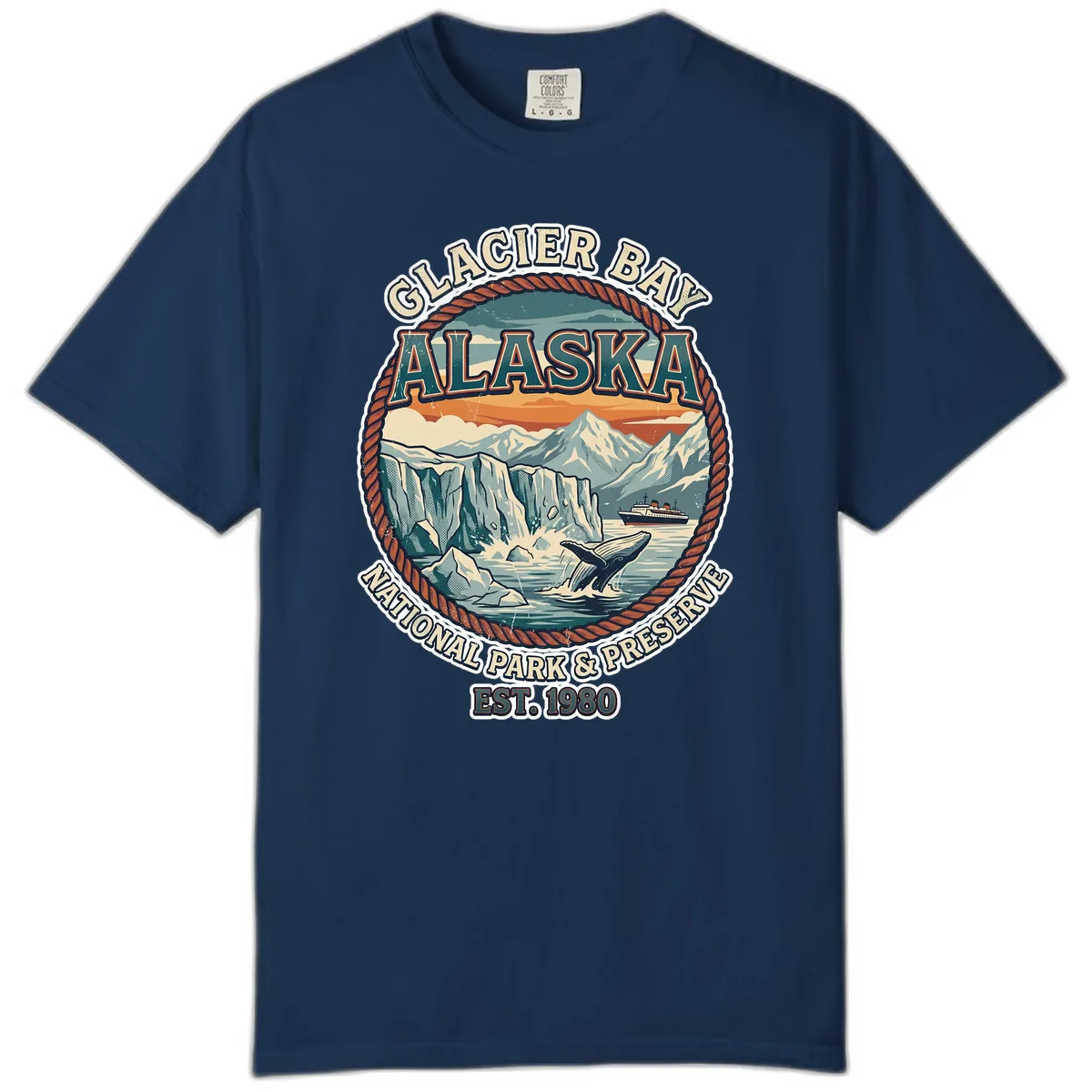 Glacier Bay National Park & Preserve Comfort Color in Navy