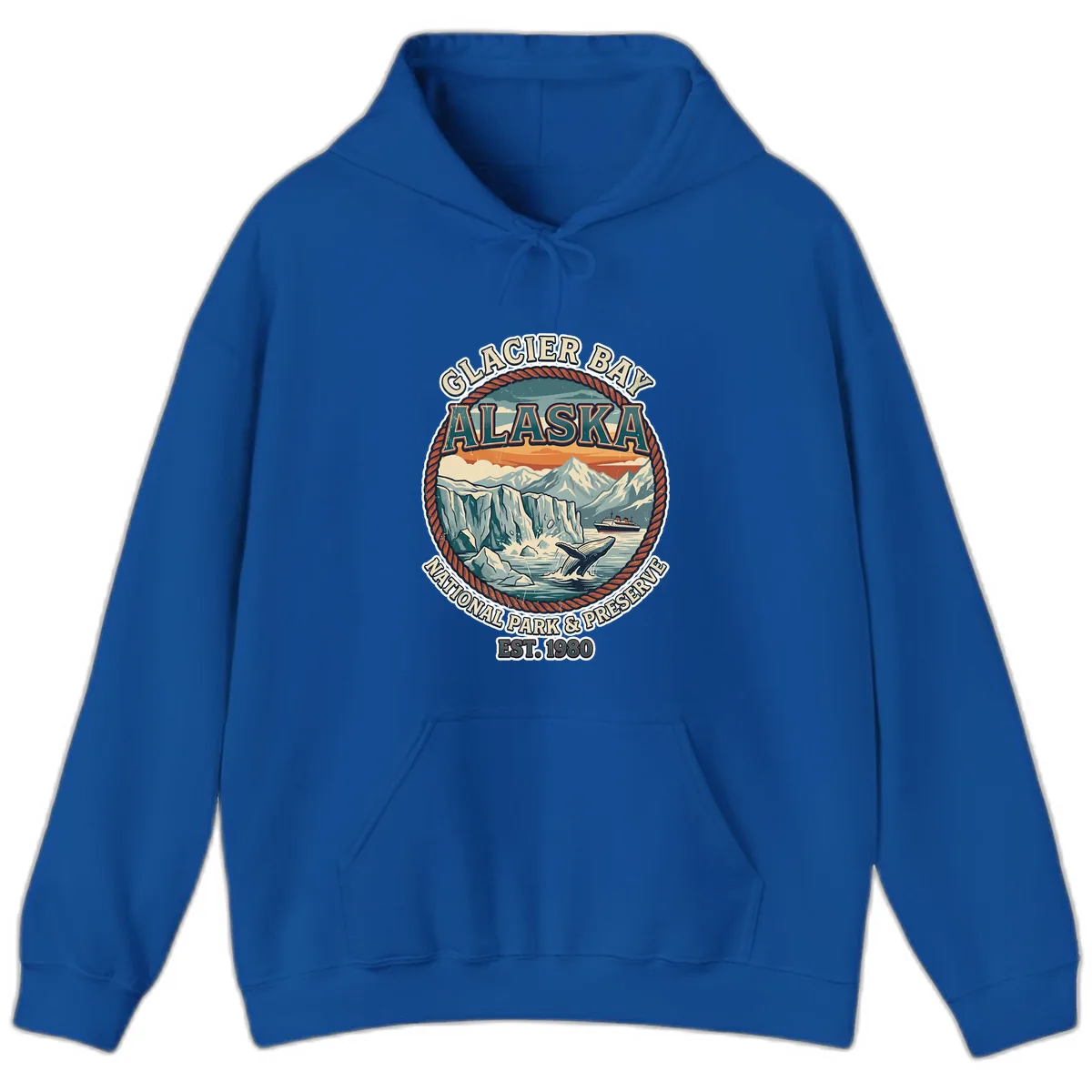 Glacier Bay National Park & Preserve Hoodie in Royal