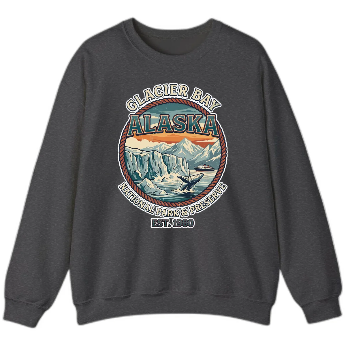 Glacier Bay National Park & Preserve Sweatshirt in Dark Heather