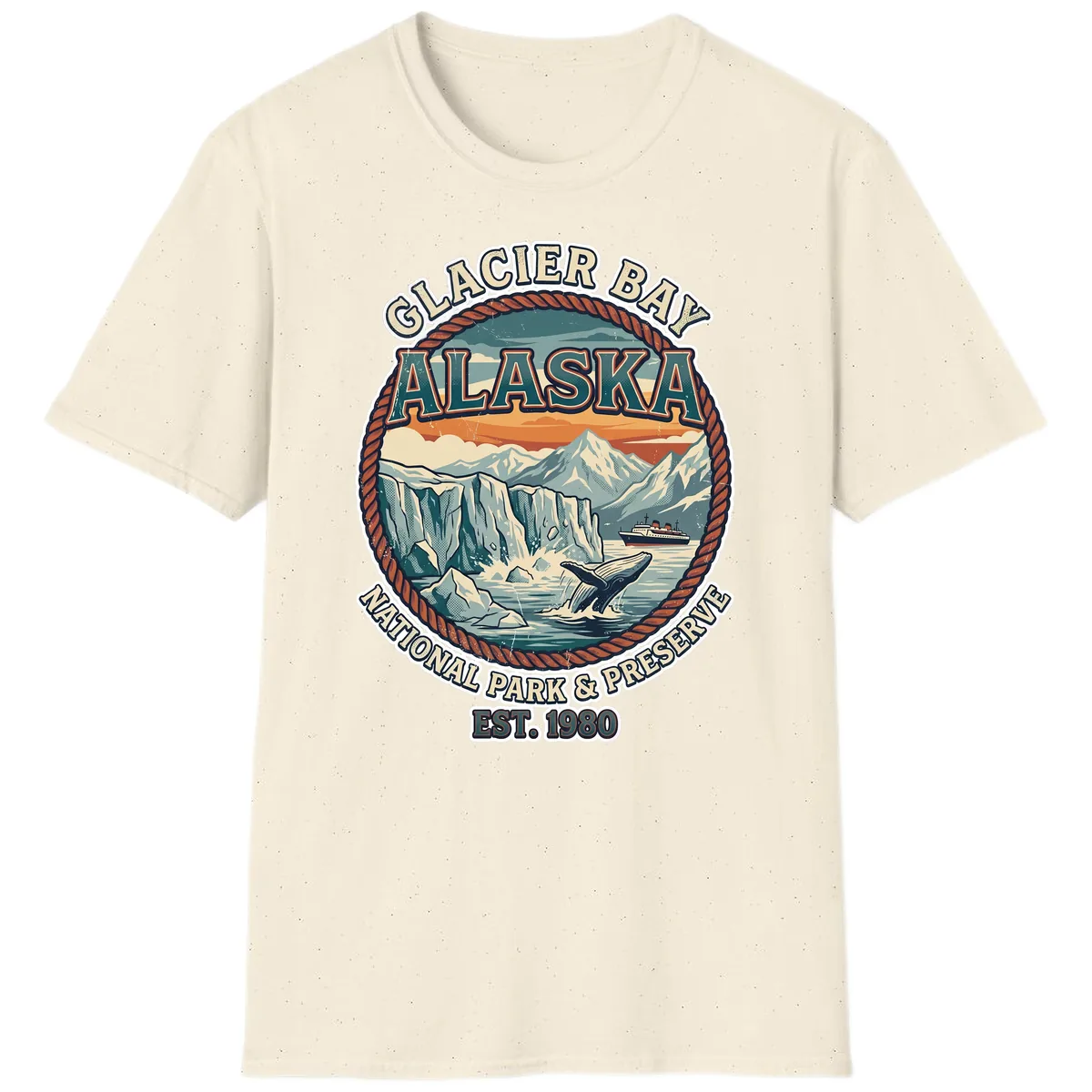 Glacier Bay National Park & Preserve T-Shirt in Natural