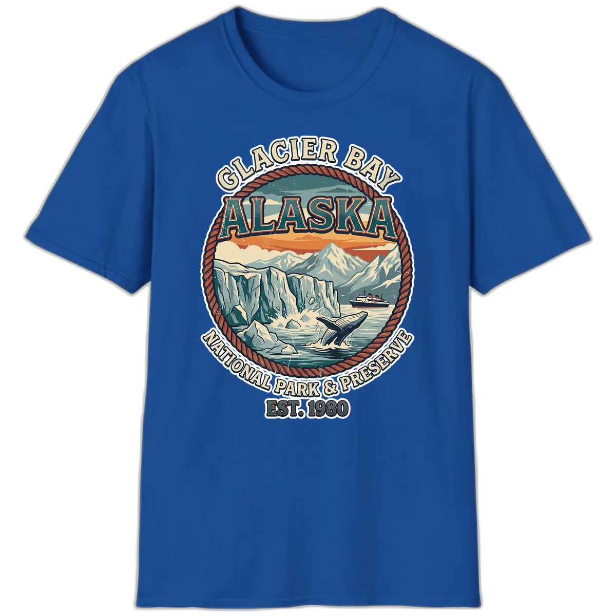 Glacier Bay National Park & Preserve T-Shirt in Royal