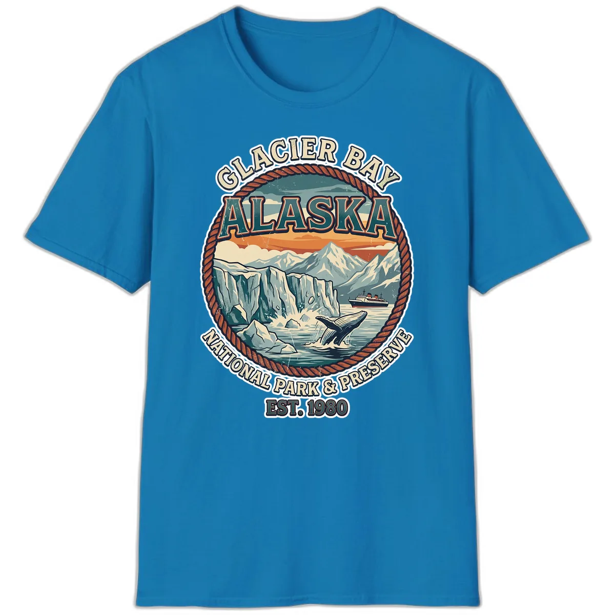 Glacier Bay National Park & Preserve T-Shirt in Sapphire