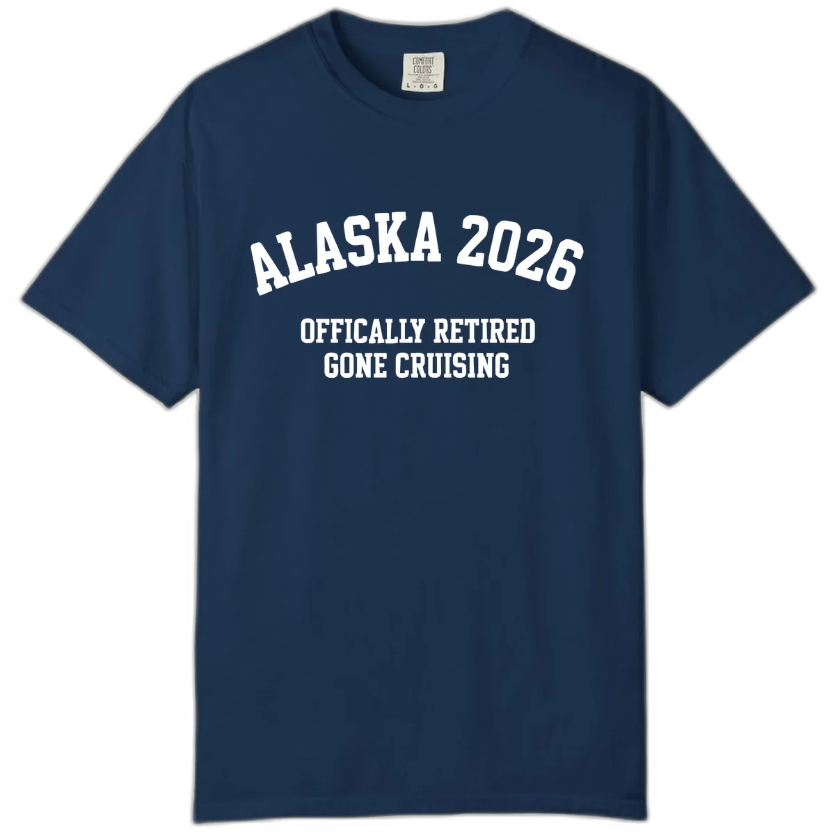 Alaska 2026 Officially Retired Gone Cruising Comfort Color in Navy