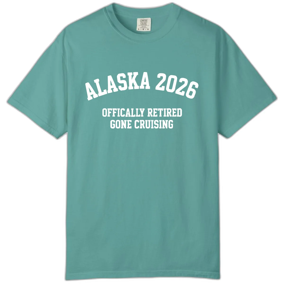 Alaska 2026 Officially Retired Gone Cruising Comfort Color in Seafoam