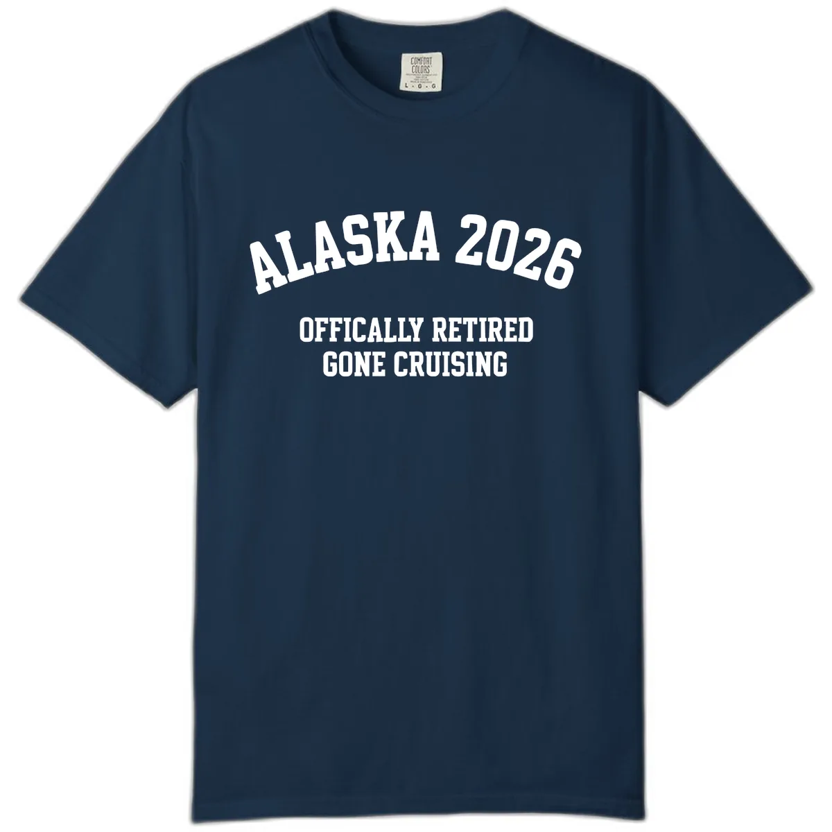 Alaska 2026 Officially Retired Gone Cruising Comfort Color in True Navy