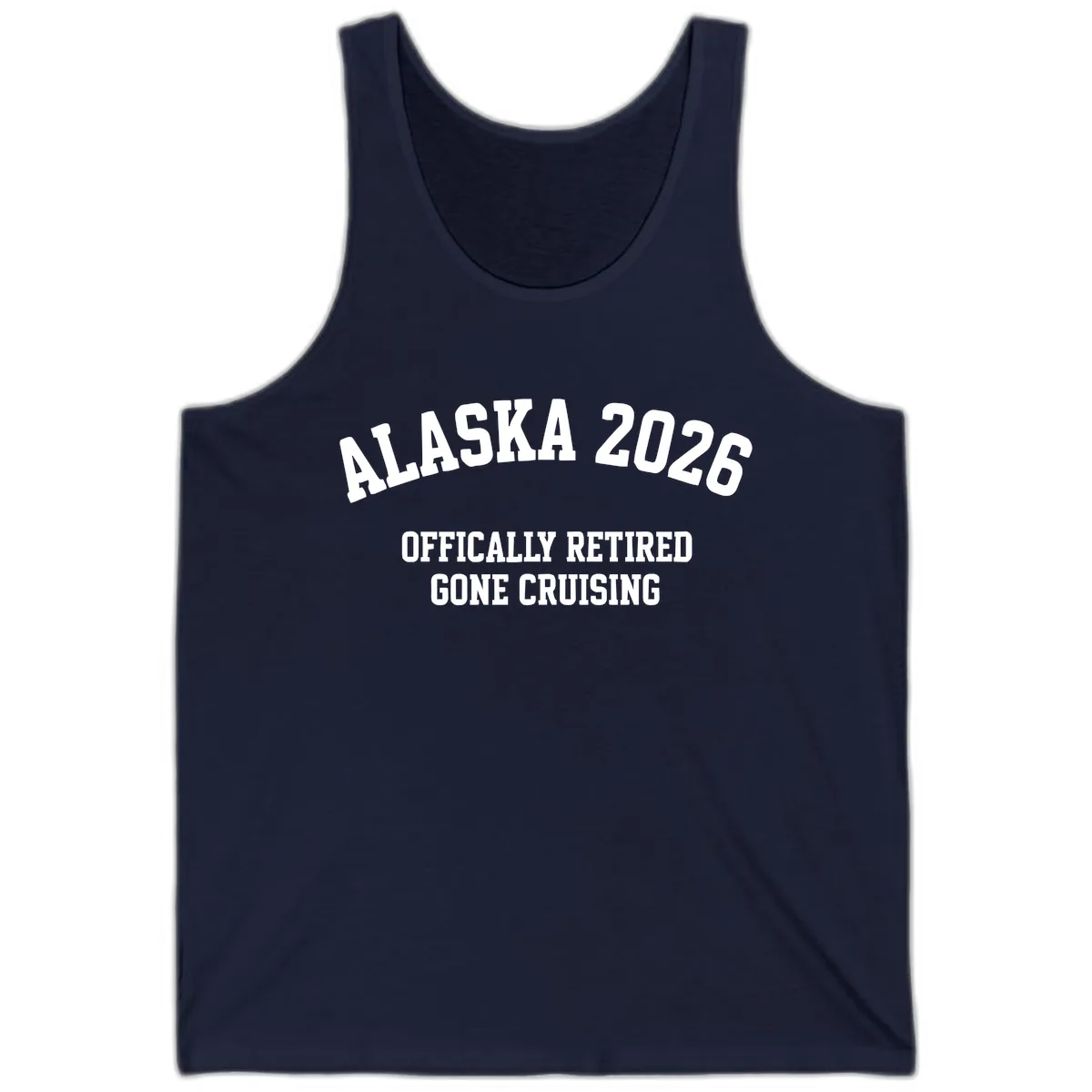 Alaska 2026 Officially Retired Gone Cruising Tank in Navy