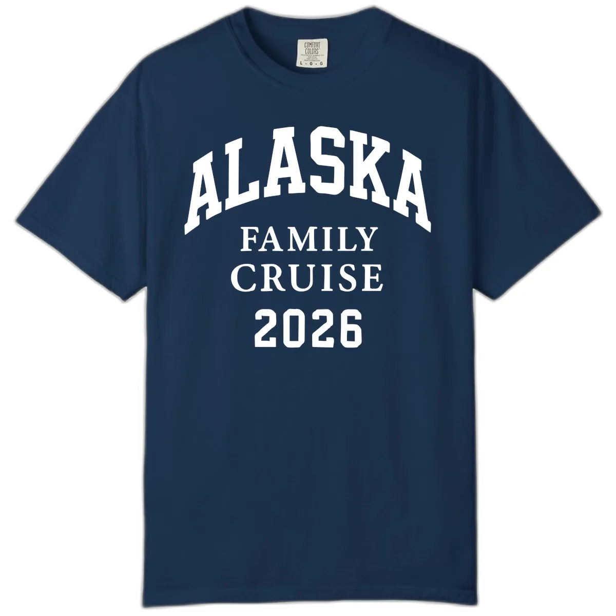 Alaska Family Cruise 2026 Comfort Color in Navy