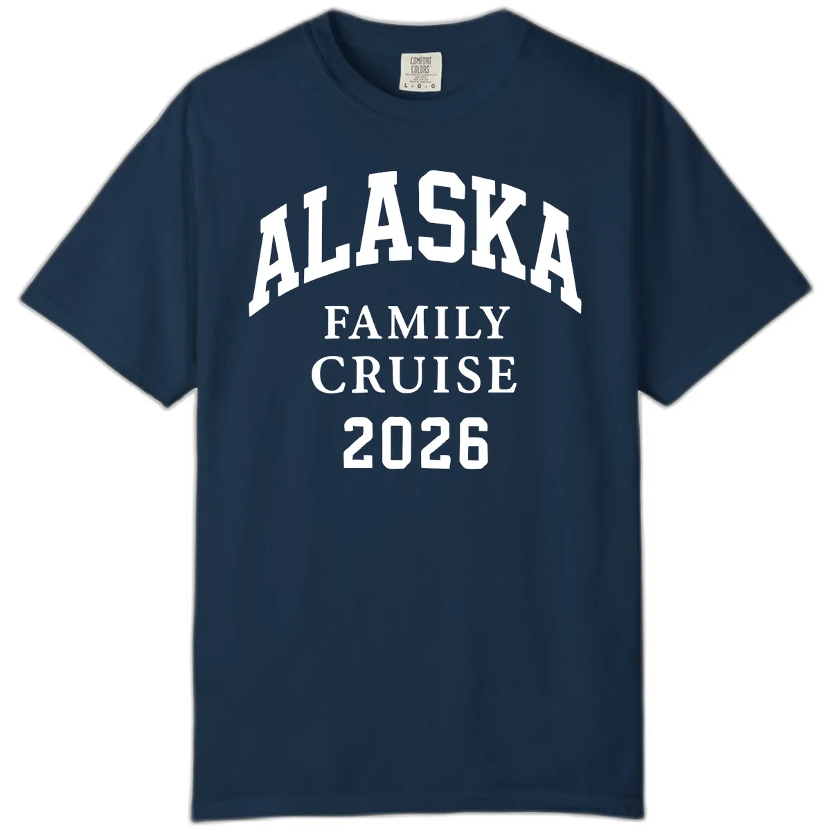 Alaska Family Cruise 2026 Comfort Color in True Navy