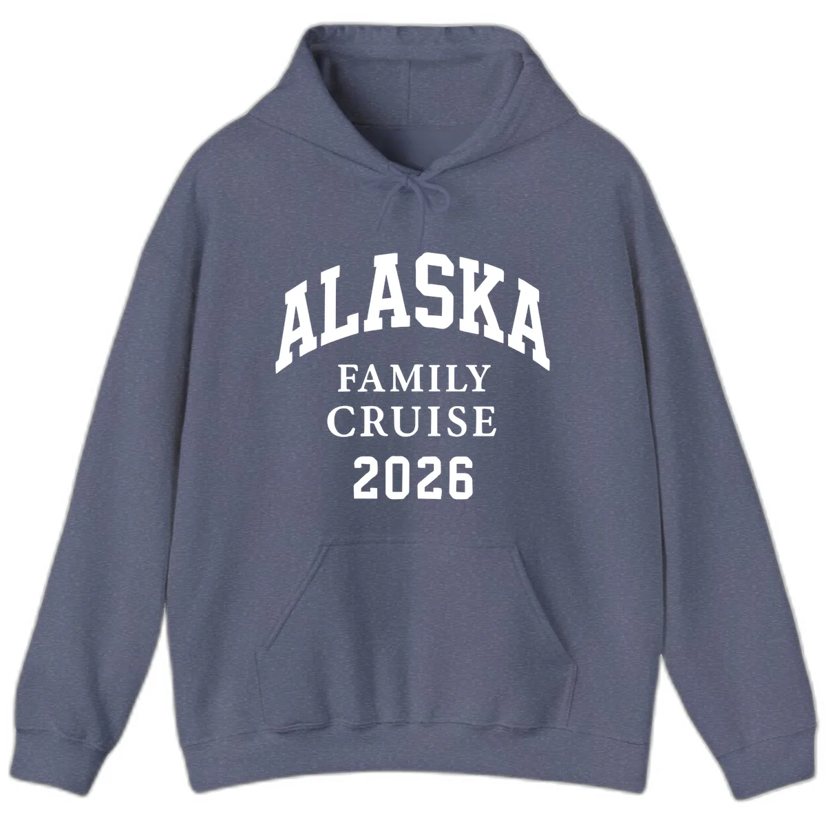 Alaska Family Cruise 2026 Hoodie in Heather Navy
