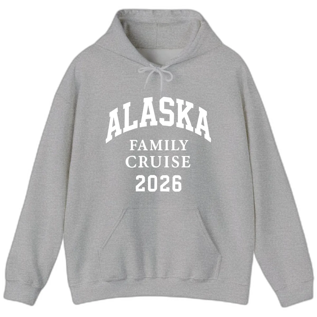 Alaska Family Cruise 2026 Hoodie in Sport Grey