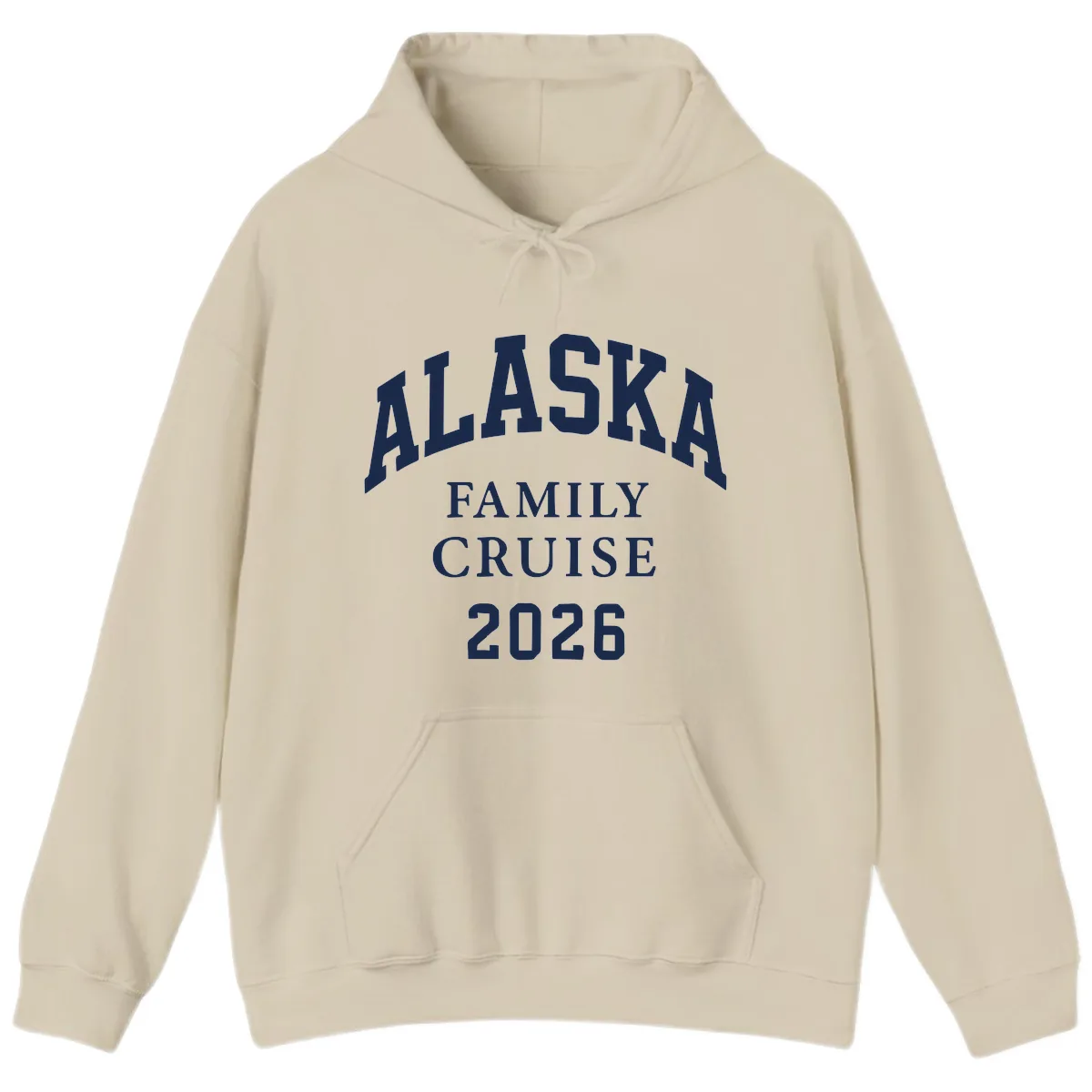 Alaska Family Cruise 2026 Hoodie in Sand