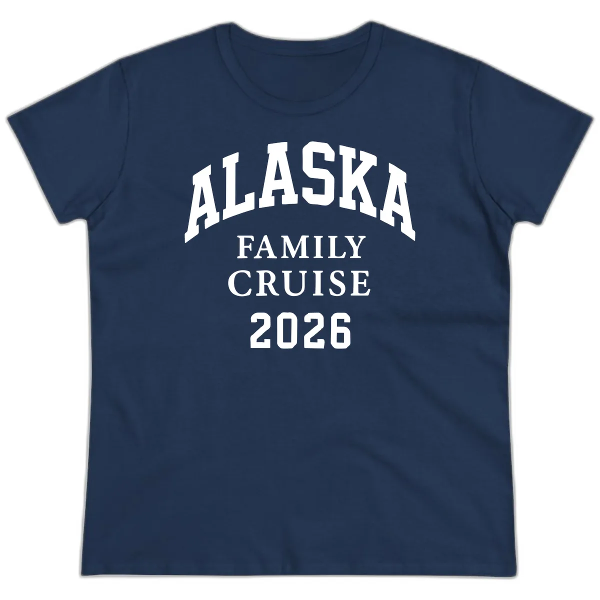 Alaska Family Cruise 2026 Ladies Tee in Navy