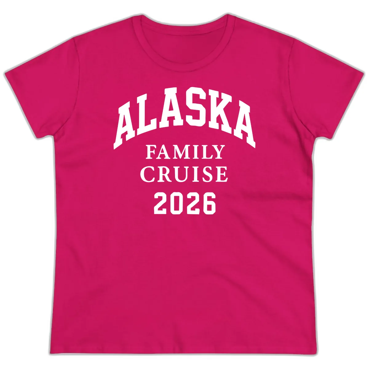Alaska Family Cruise 2026 Ladies Tee in Heliconia