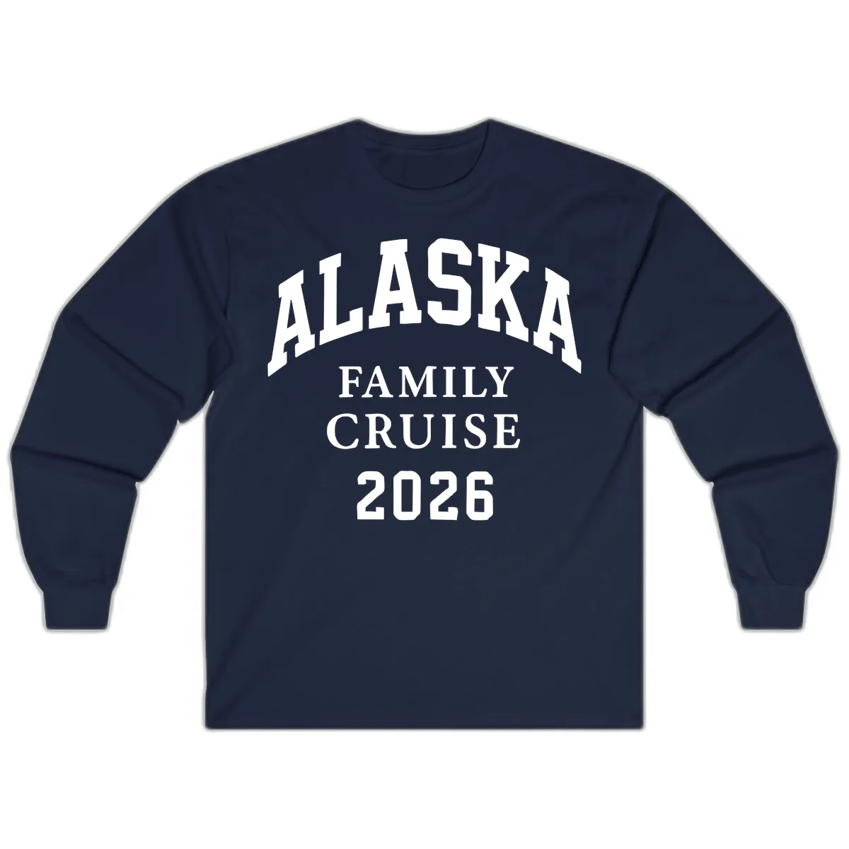 Alaska Family Cruise 2026 Long Sleeve in Navy