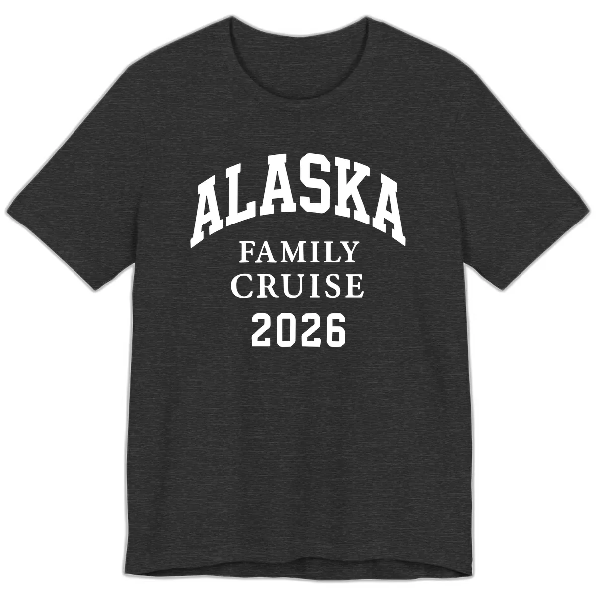 Alaska Family Cruise 2026 Premium T-Shirt in Dark Grey Heather