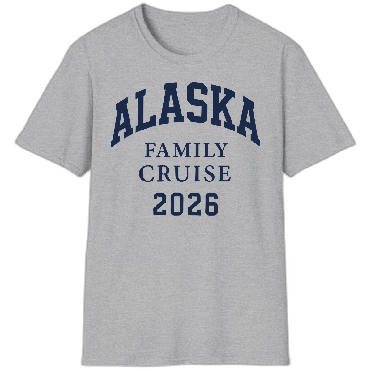 Alaska Family Cruise 2026 T-Shirt in Sport Grey