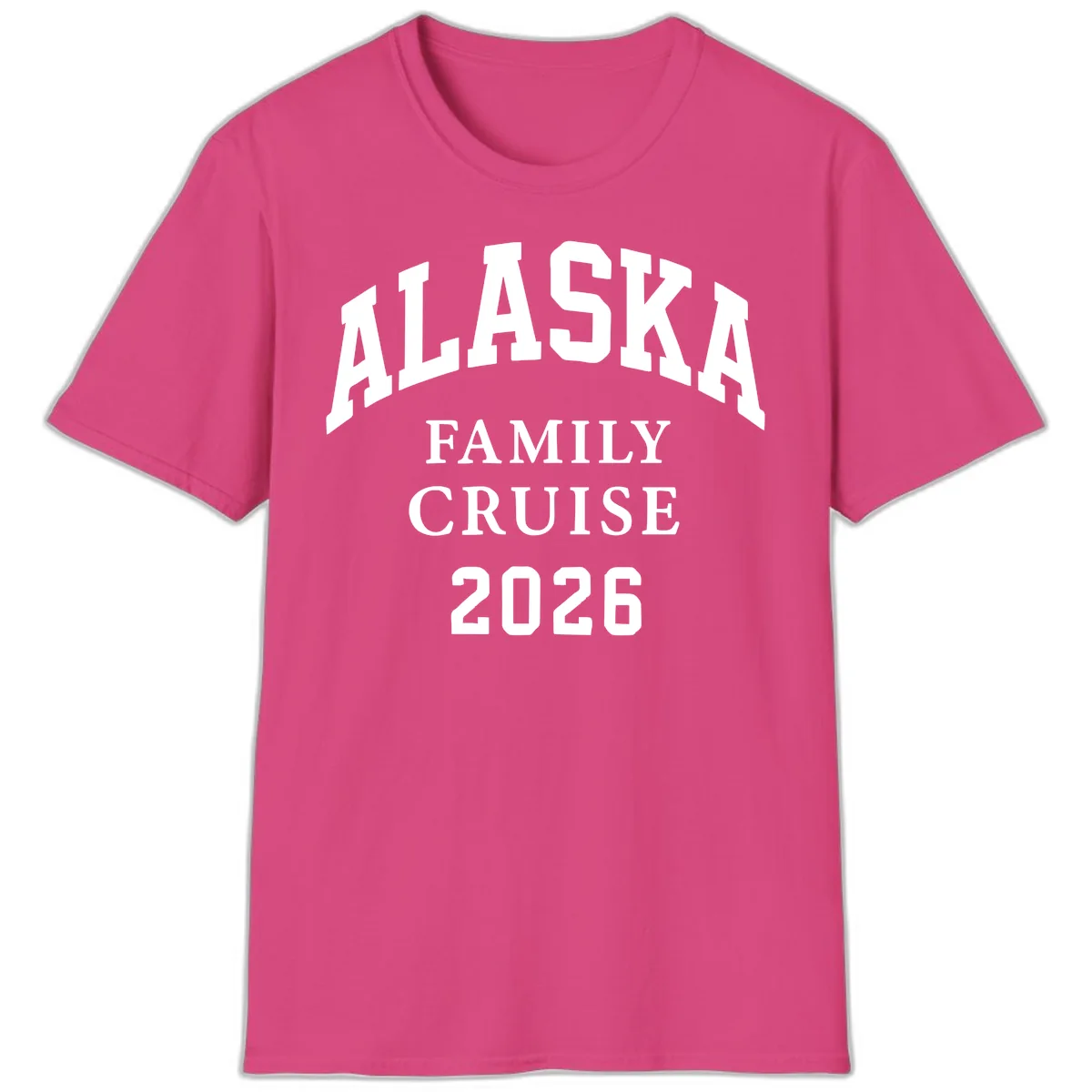 Alaska Family Cruise 2026 T-Shirt in Heliconia