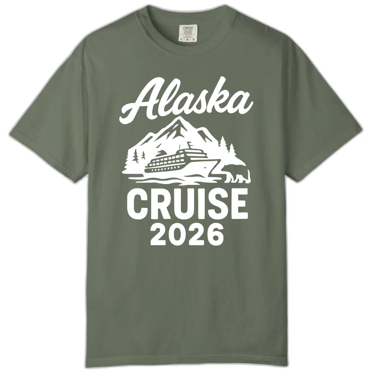 Alaska Cruise 2026 Adventure Comfort Color in Moss