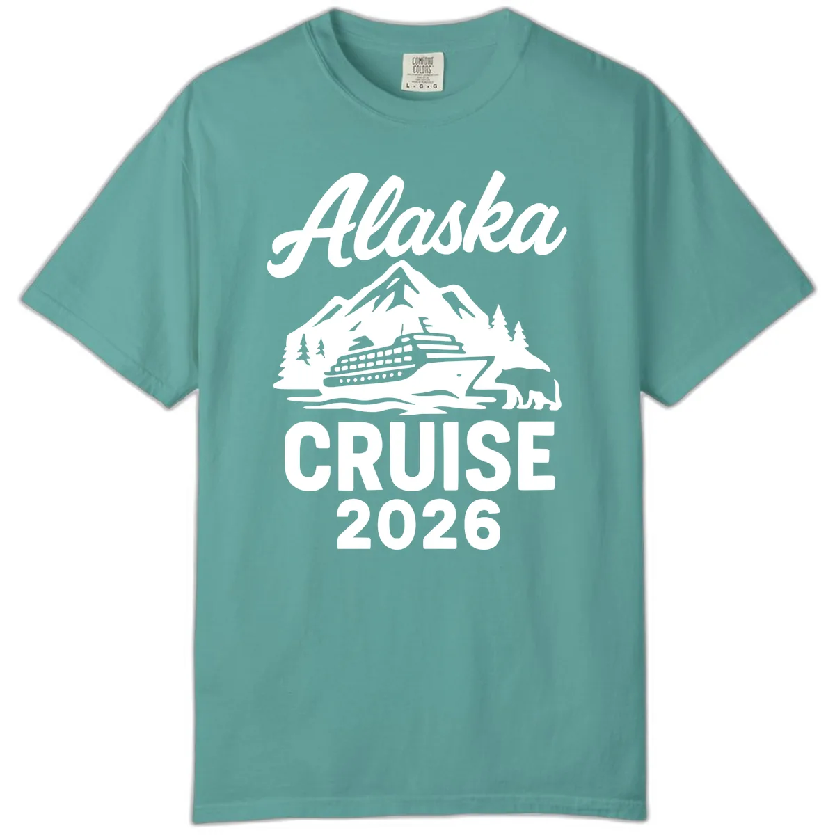Alaska Cruise 2026 Adventure Comfort Color in Seafoam