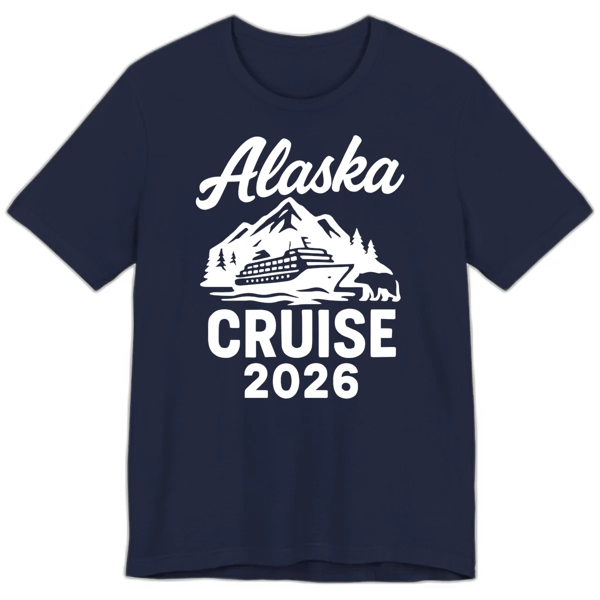 Alaska Cruise 2026 Adventure Premium T-Shirt in Navy