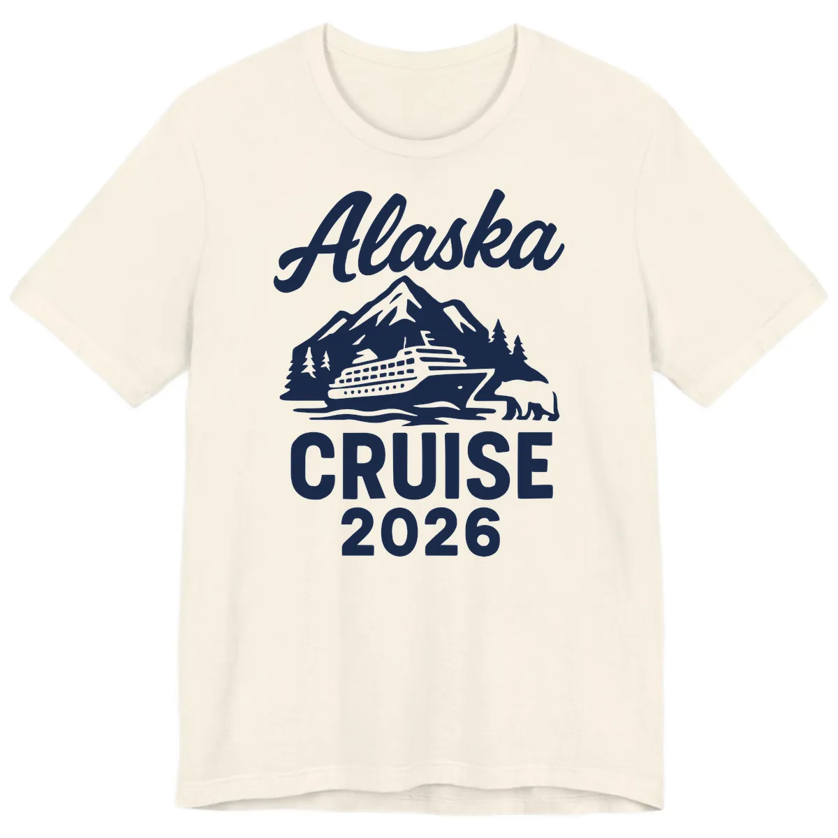 Alaska Cruise 2026 Adventure Premium T-Shirt in Natural