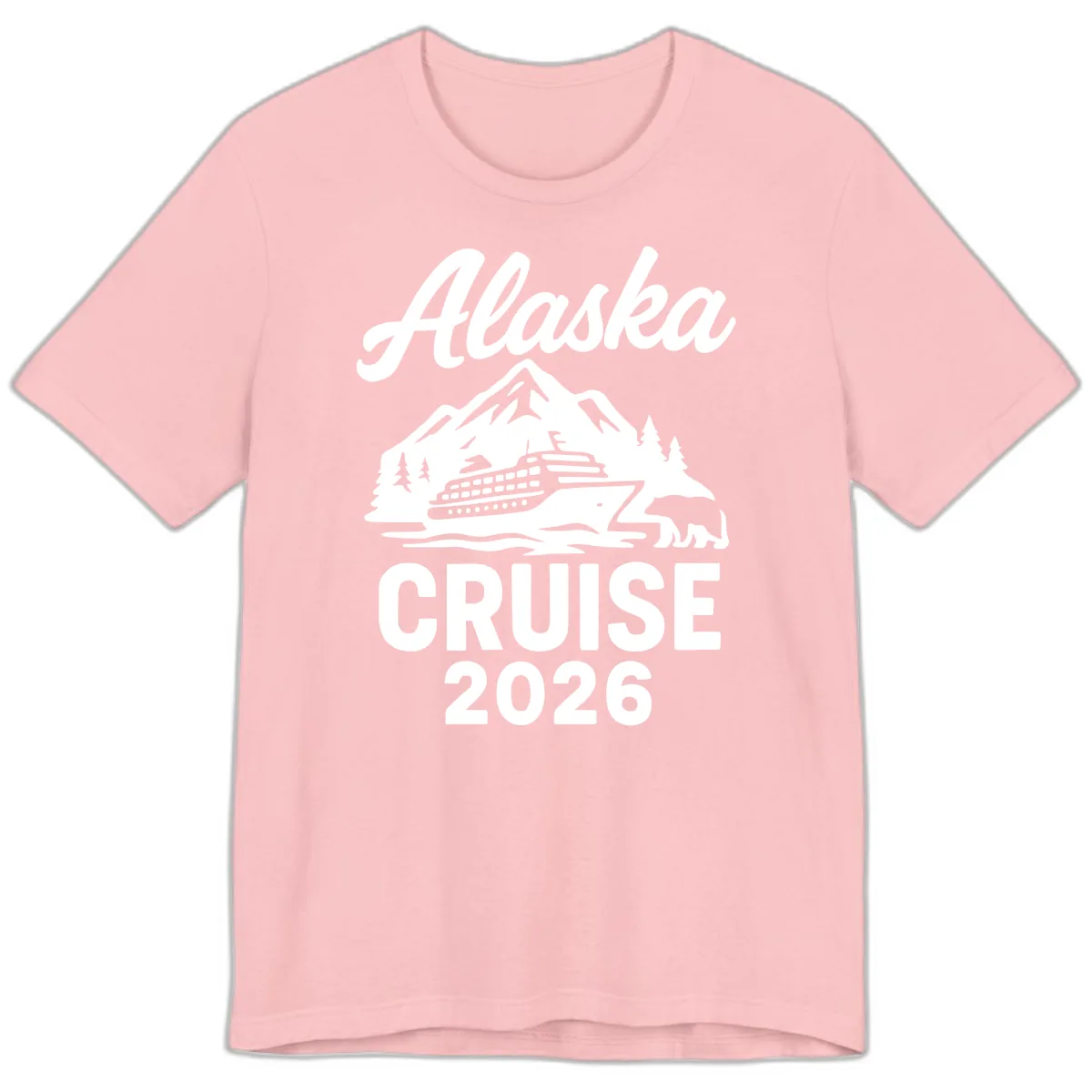 Alaska Cruise 2026 Adventure Premium T-Shirt in Pink