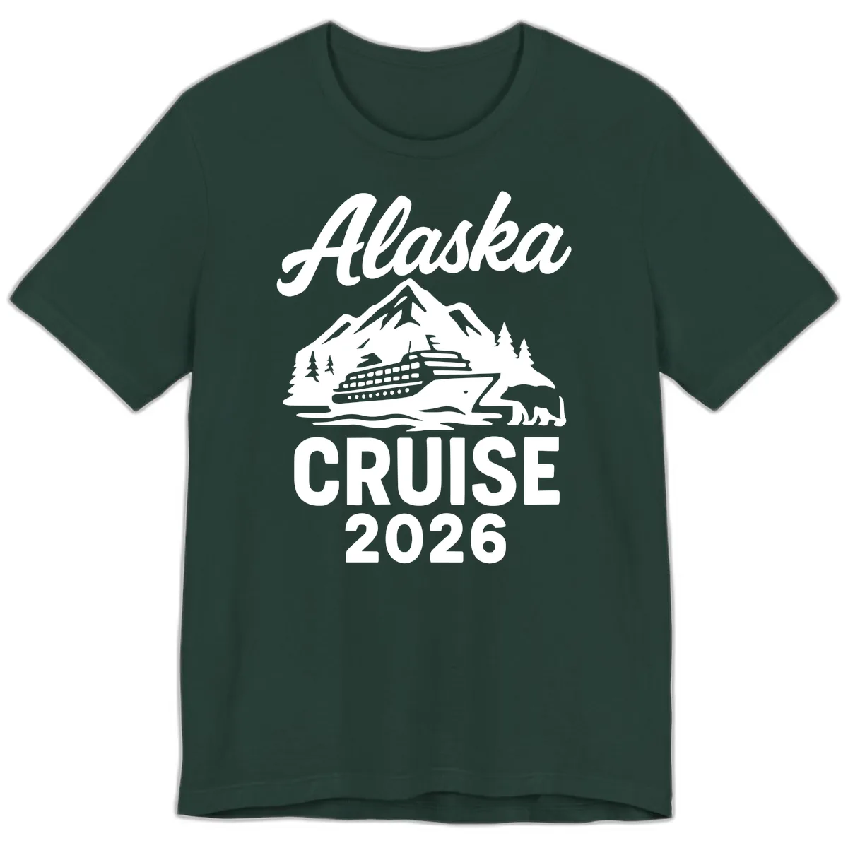 Alaska Cruise 2026 Adventure Premium T-Shirt in Forest