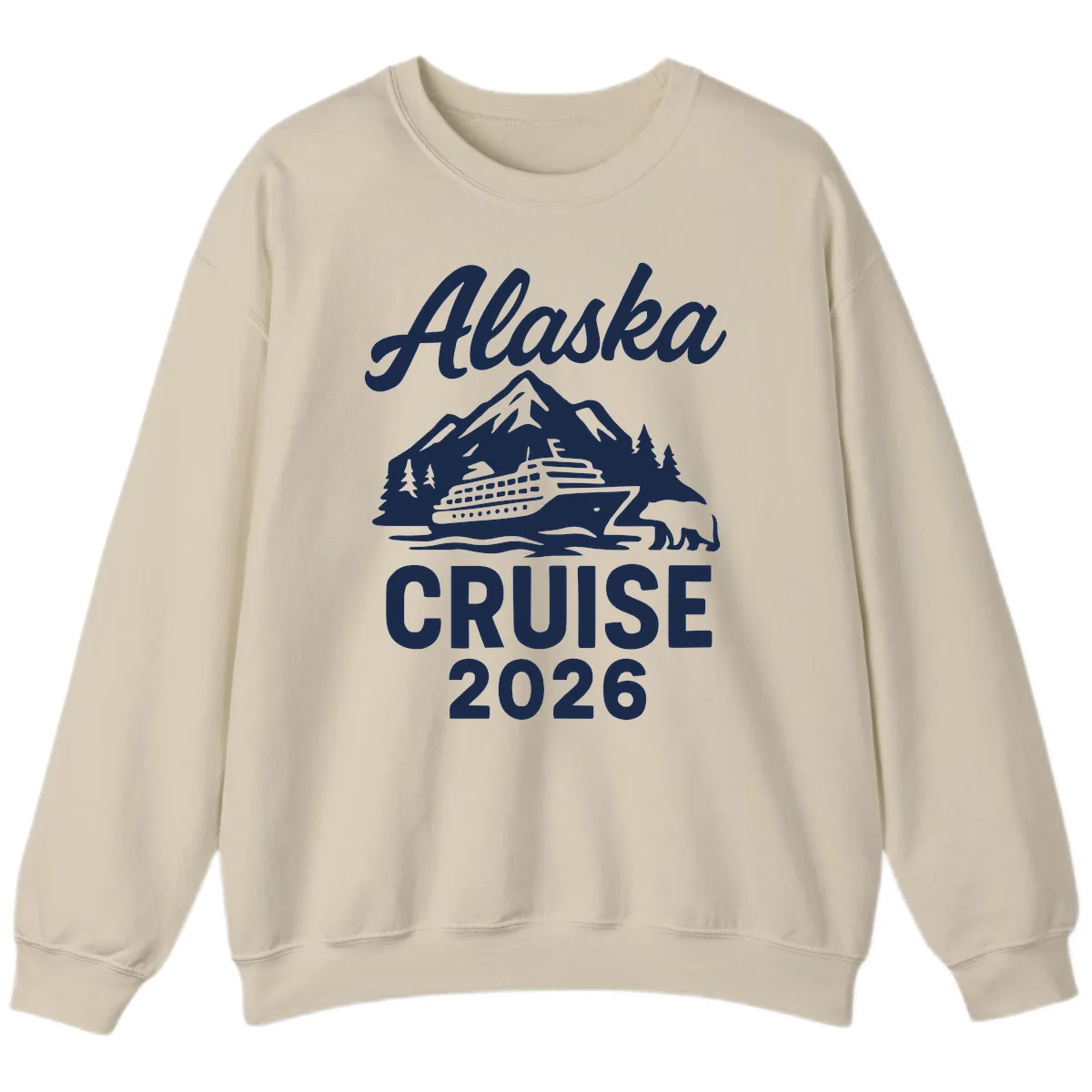 Alaska Cruise 2026 Adventure Sweatshirt in Sand