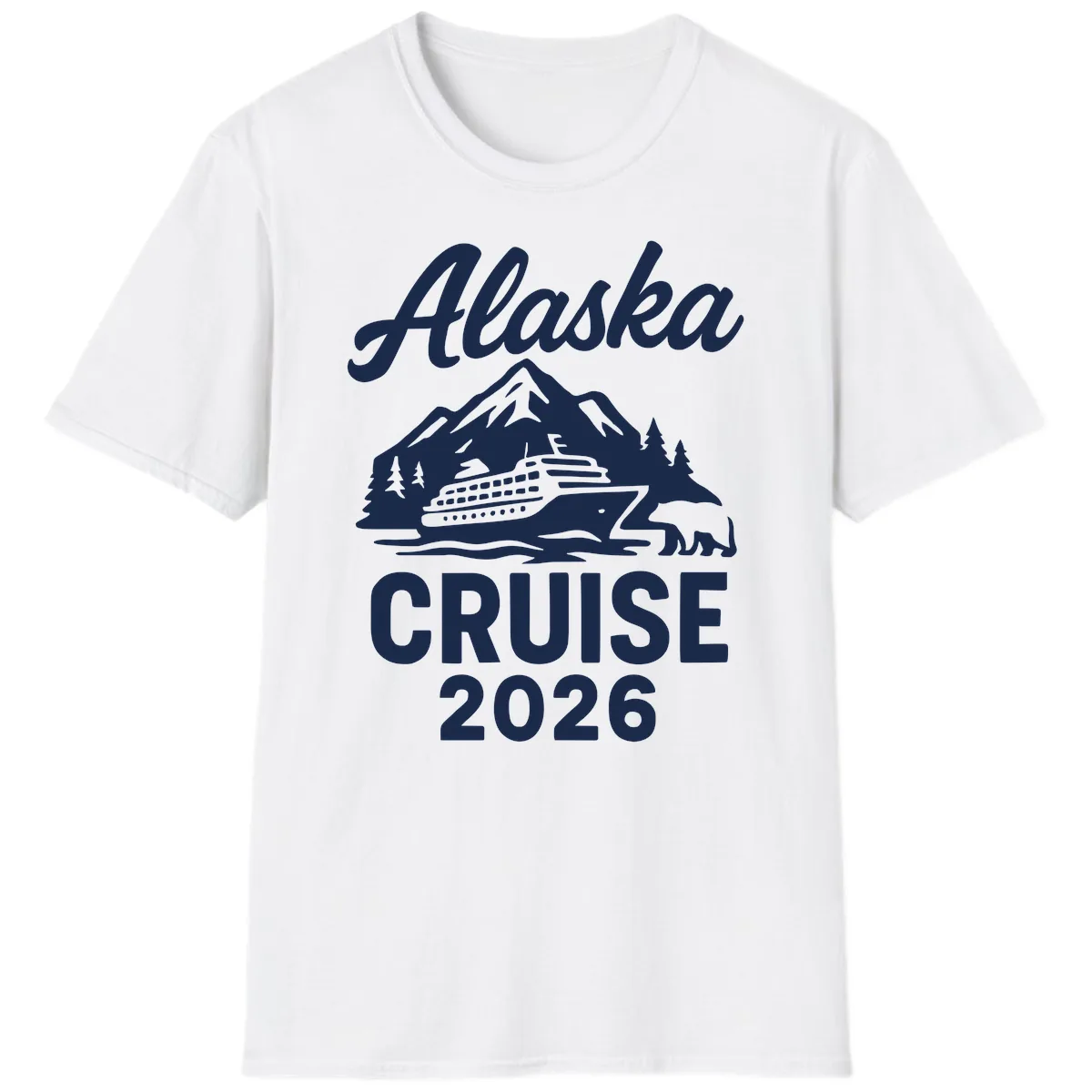 Alaska Cruise 2026 Adventure T-Shirt in White